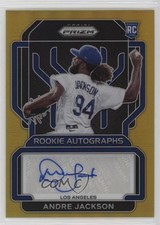 2022 Panini Prizm Rookie Auto Gold Prizm 7/10 Andre Jackson #RA-AN Auto 3c7