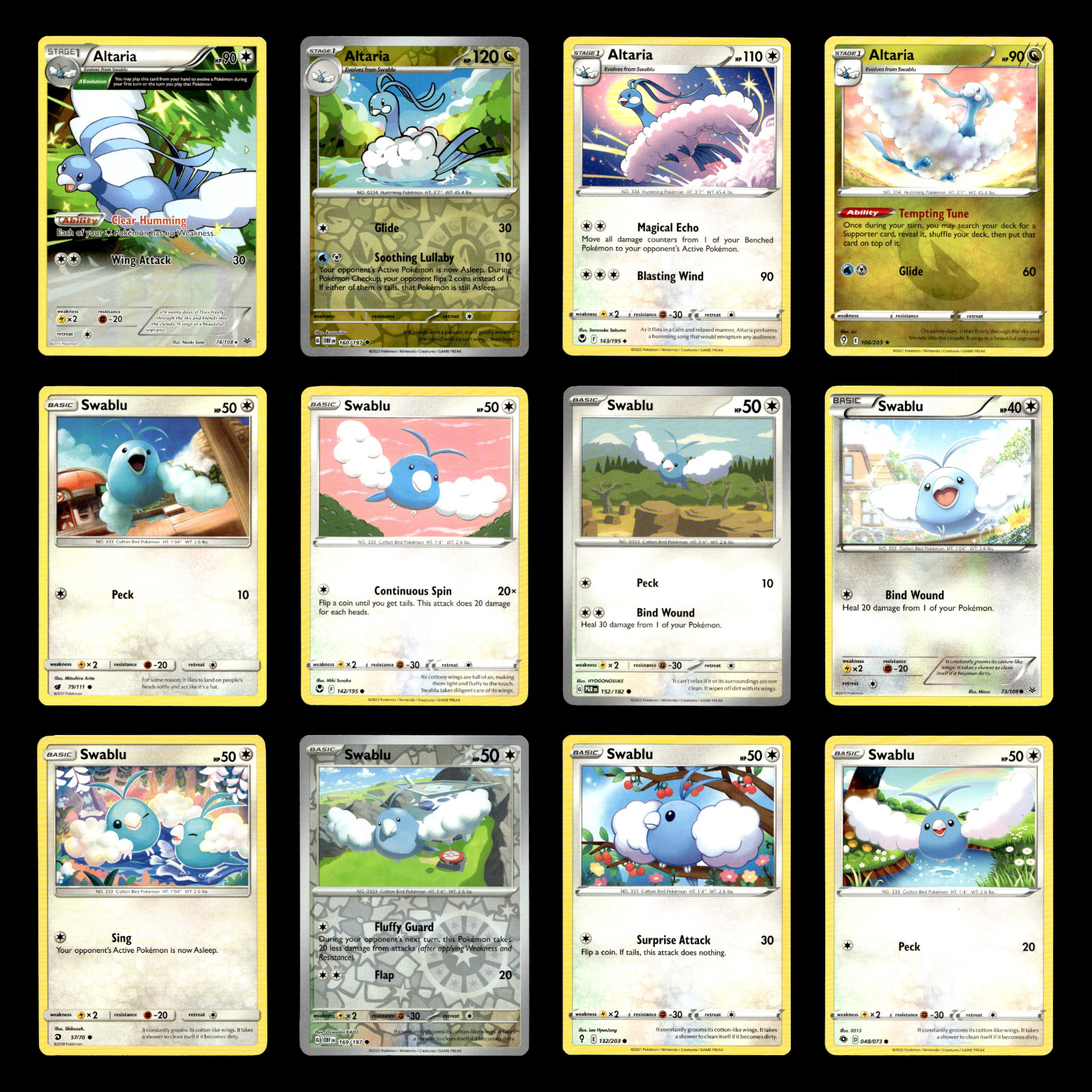 12x Altaria Swablu Card Lot 74 XY Roaring Skies Pokemon Cards Collection Set