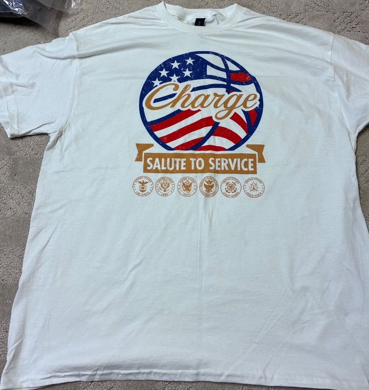 Cleveland Charge 2026 Salute to Service T-Shirt SGA 3-17-2026