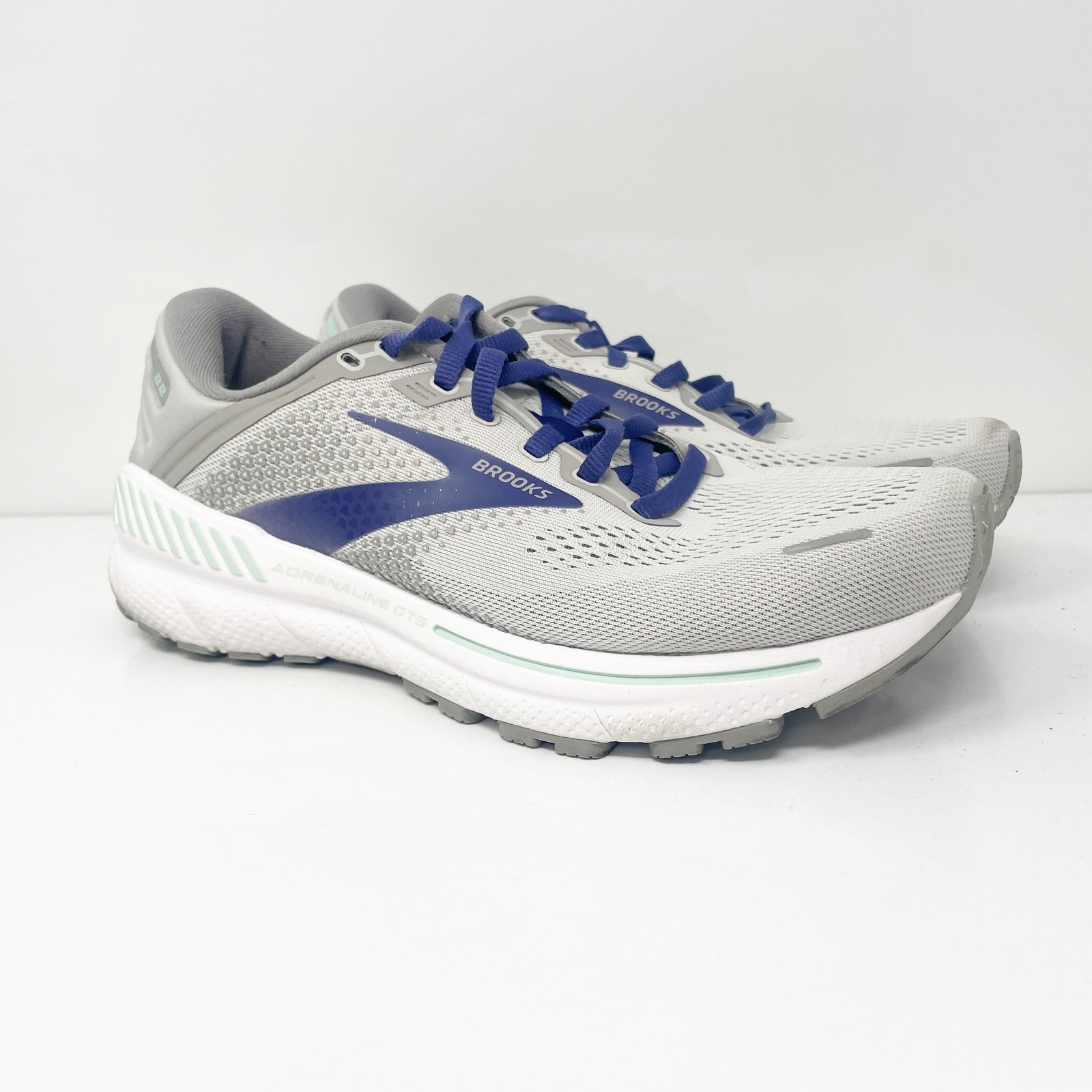 Brooks Womens Adrenaline GTS 22 1203532E045 Gray Running Shoes Sneakers Sz 8 2E thumbnail 2