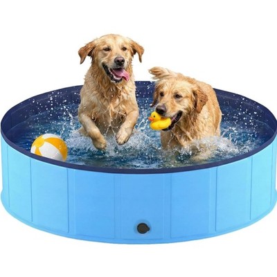 Hundepool faltbar, Planschbecken, Anti-Rutsch, 120x30cm, PVC, Haustiere