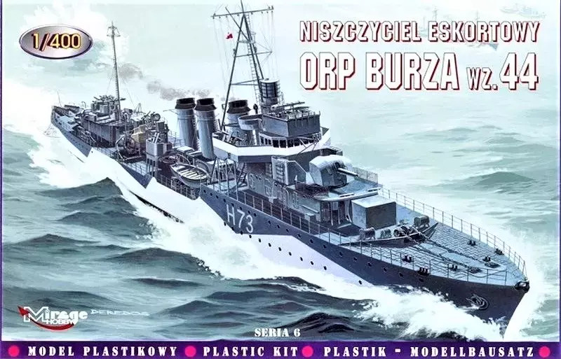 5901461400666 Model niszczyciela eskortowego ORP Burza Mirage 5590₽