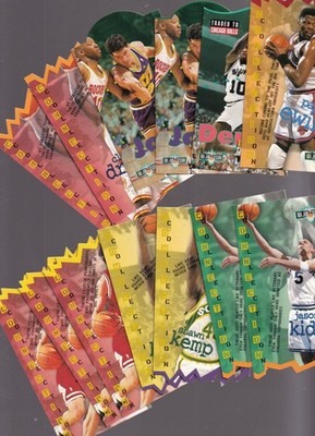 (150) 1995 FLEER NBA JAM SESSION TALL BOY S SHAQUILLE HARDAWAY PIPPEN KIDD KEMP