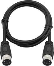 DIN 6 PIN Male Plug Cable, 3.3Feet 6 PIN DIN Male to Male AV Adapter Audio Socke