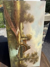 Old Mill' Original Oil On Canvas Painting