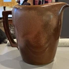 Frankoma Brown Pottery Pitcher w/ Handle Glossy Finish 1 qt Model 50
