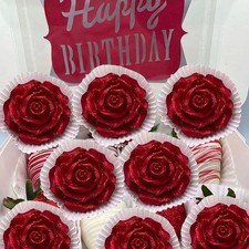 2PCS Rose Flowers Silicone Molds Cake Chocolate Mold Wedding Cake Decorating ...