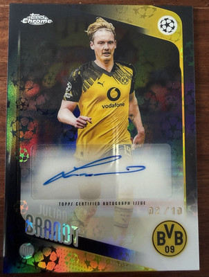 Julian Brandt Logofractor Auto 02/10 Topps Chrome UCC 2025/26 BVB Ajax Amsterdam
