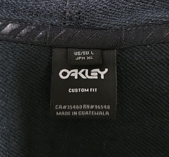 Oakley Hoodie Jacket Mens L Black Graphic Factory Pilot Motorcross Gear Full Zip image 5