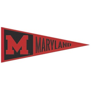 Gagliardetto Da Parete Maryland Terrapins, In Feltro, Misura 30,5 X 76,2 Cm, Ufficiale College, Per Tifosi