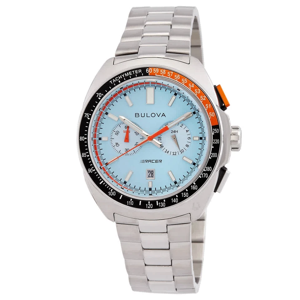 Bulova Racer Chronograph Quartz Blue Dial Men's Watch 98B432
