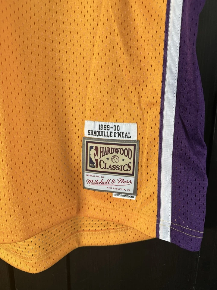 Los Angeles Lakers Shaquille O'neal Mitchell & Ness 1999-00 Swingman Jersey NWT - Image 3 of 4
