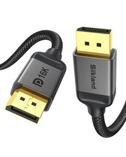 25FT DisplayPort 2.1 Cable 40Gbps HDR HDCP DSC 1.2a for FreeSync G-Sync Monitors