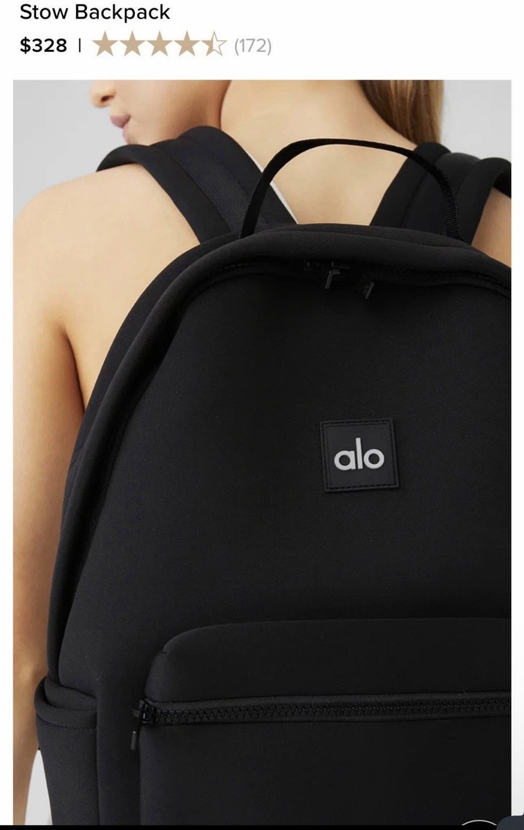 Alo Yoga Stow Backpack Black with Detachable Pouch. Brand new dead