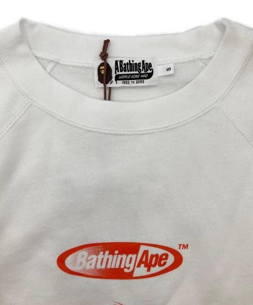A BATHING APE (BAPE) Felpa con cappuccio girocollo Bape Ape Manhunt logo streetwear usata