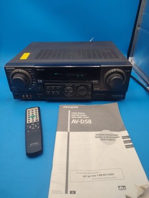 AIWA AV-D58U 5.1 ch Stereo A/V Receiver DSP/DTS Surround Super T-Bass TESTED