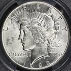 1928 PEACE DOLLAR PCGS VERY CHOICE AU 58 CRISP AND FROSTY WHITE SATIN OVER BOTH