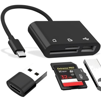 Kartenlesegerät USB Kartenreader Micro SD Adapter SD SDHC SDXC MMC 6 in 1
