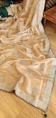 Designer Sari aus weicher Seide 