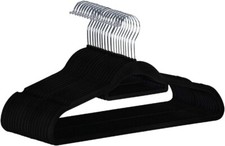 ANSIO Velvet Hangers Pack of 10 Ultra Thin Non-Slip Coat Hangers 45 cm USED