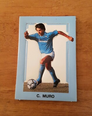 Seltene 1990er Jahre Neapel ausgeschnittene 3D-Fußballkarte - Ciro Muro