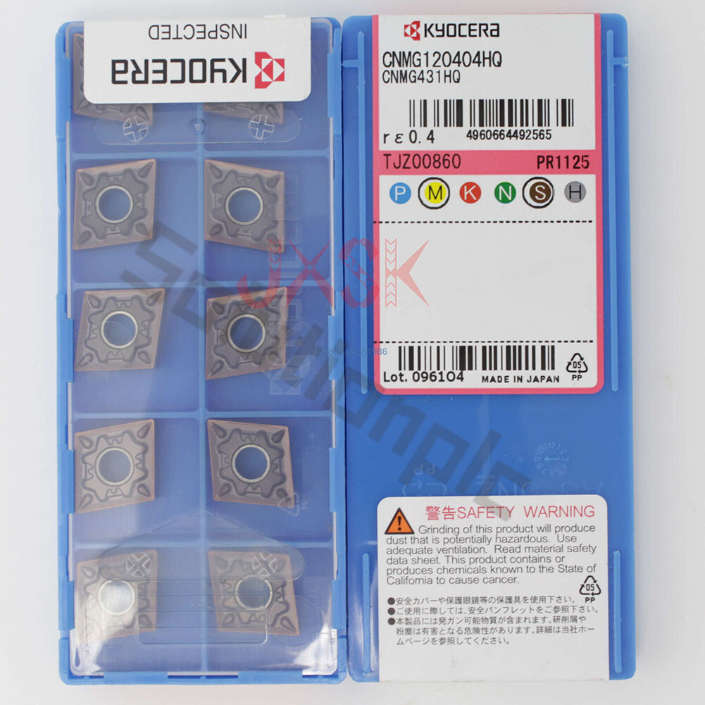 Kyocera CNMG120404HQ PR1125 CNMG431HQ Carbide Inserts (1Pcs New in