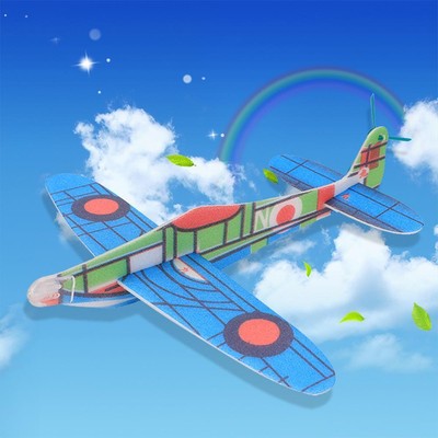 Hand Throwing Glider Aircraft Inertial Foam DIY Airplane Toy Model