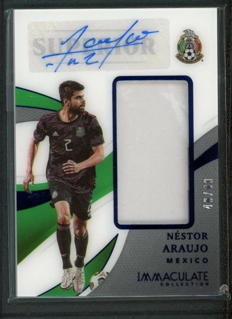 2021 NESTOR ARAUJO 40/49 AUTO JERSEY PANINI IMMACULATE COLLECTION SUPERIOR