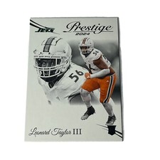 2024 Prestige Football Card #364 Leonard Taylor III RC, New York Jets