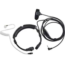 Tactical Throat Mic Headset Earpiece for Cobra 2/Two Way Radio Walkie Talkie