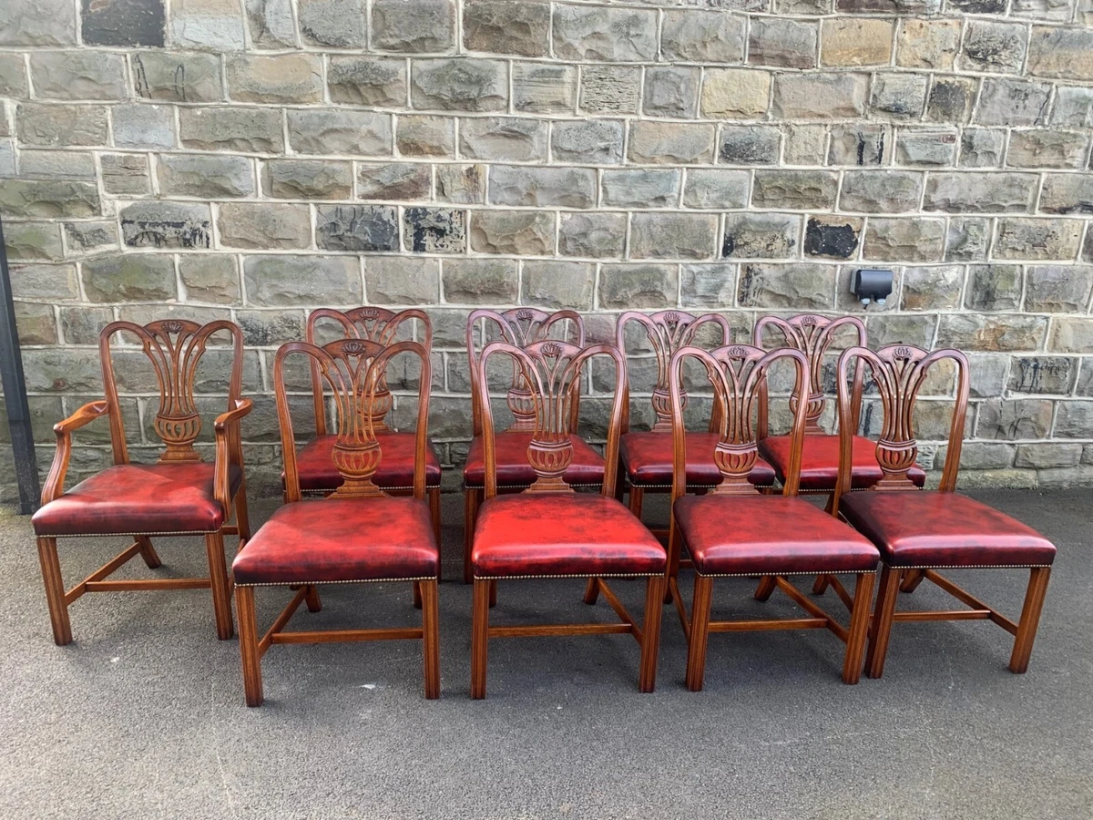 Red 2024 chippendale chair