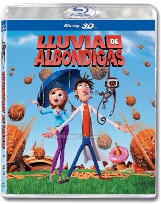 Lluvia de Albóndigas Blu-ray 3D REGION LIBRE.A-B-C ( 29 Junio 2010 descatalogado