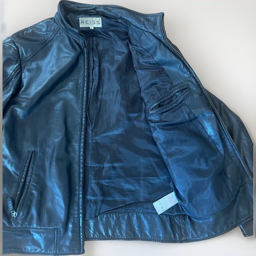 Reiss Men’s Leather Jacket In Good Condition - Picture 3 of 5
