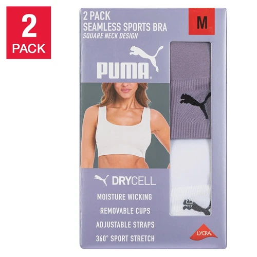 Puma Women's Seamless Sports Bra 2 Pack | G23