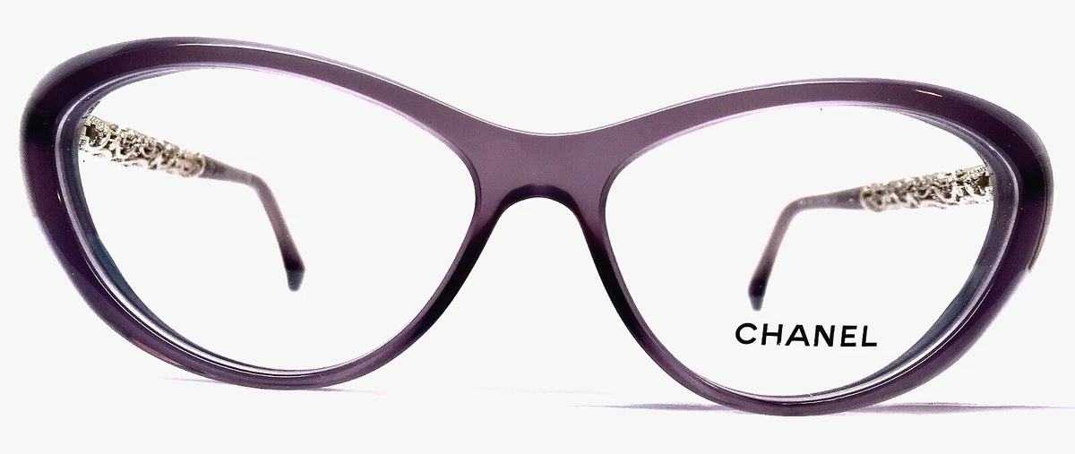 Original Chanel Prescription Eyewear Frame Bijou Lilac Women Cateye CH3270  1271