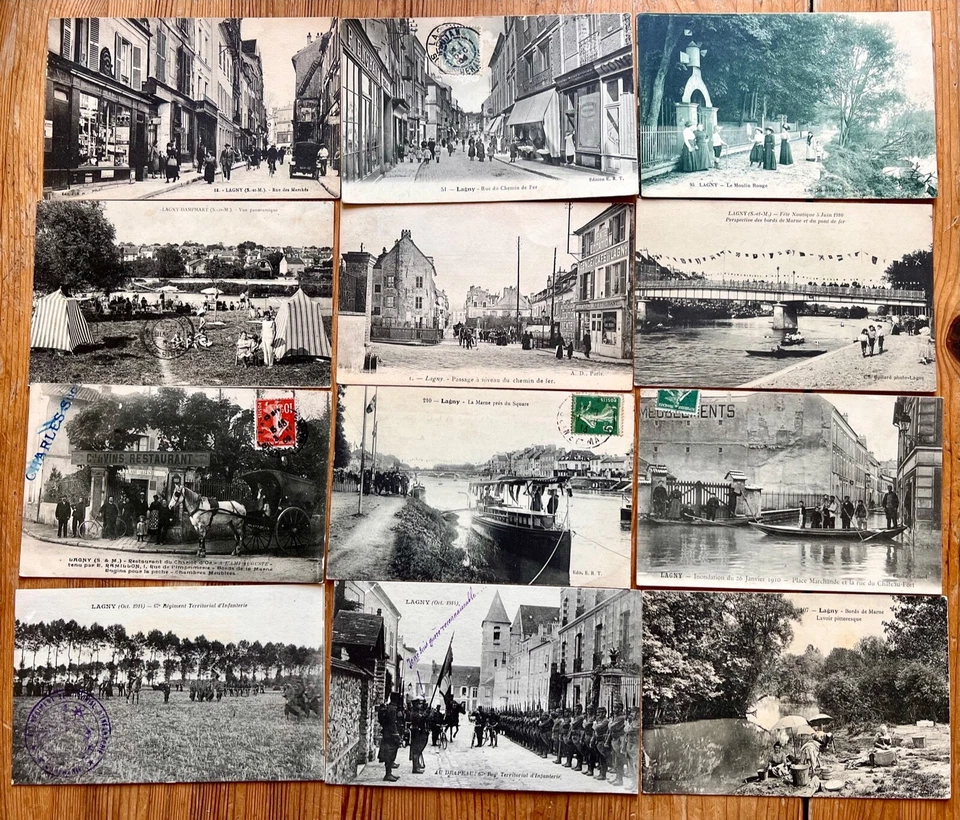 Lagny sur Marne 238 Cartes postale COLLECTION TRÈS BONNE ÉTAT VOIR PHOTOS RARE - Photo 3/4