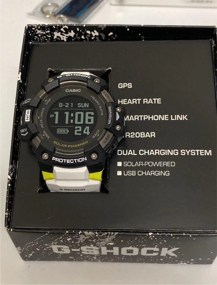 Casio G-Shock Smartphone Link Gps Solar Training Gbd-H1000-1A7Jr Men Used FEdEX