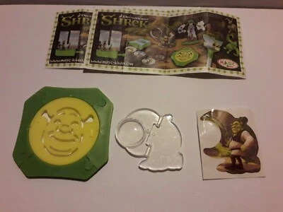 Ü-Eier Shrek 4 Spielzeug - Kinder Joy 2010 - 2 Figuren + 2 BPZ Neu unbespielt  - Bild 1 von 4
