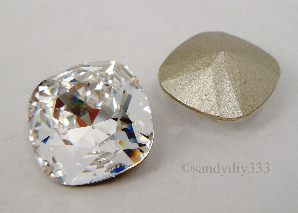 SWAROVSKI Crystal 4470 12mm SQUARE CUSHION CUT BEAD SWAROVSKI Crystal 4470 12mm SQUARE CUSHION CUT BEAD