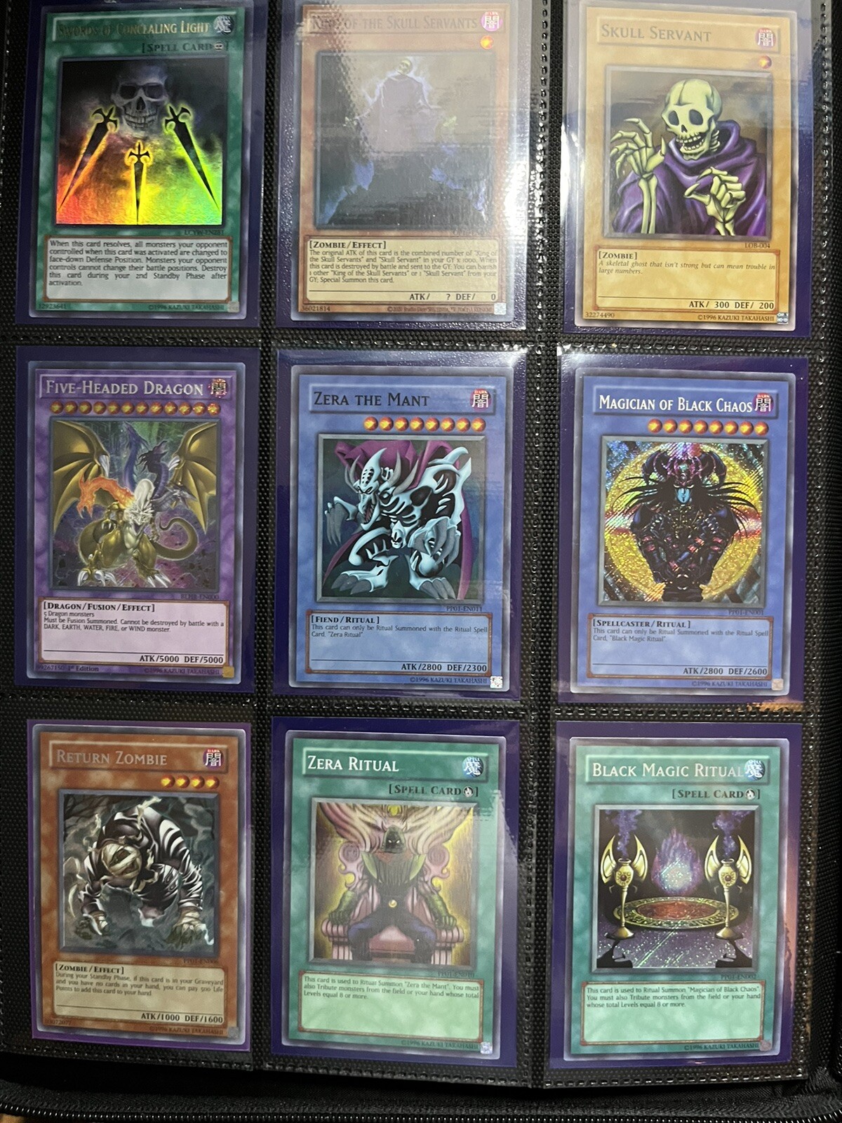Yugioh Binder Collection Lots Of Bakura And Zombie Cards eBay