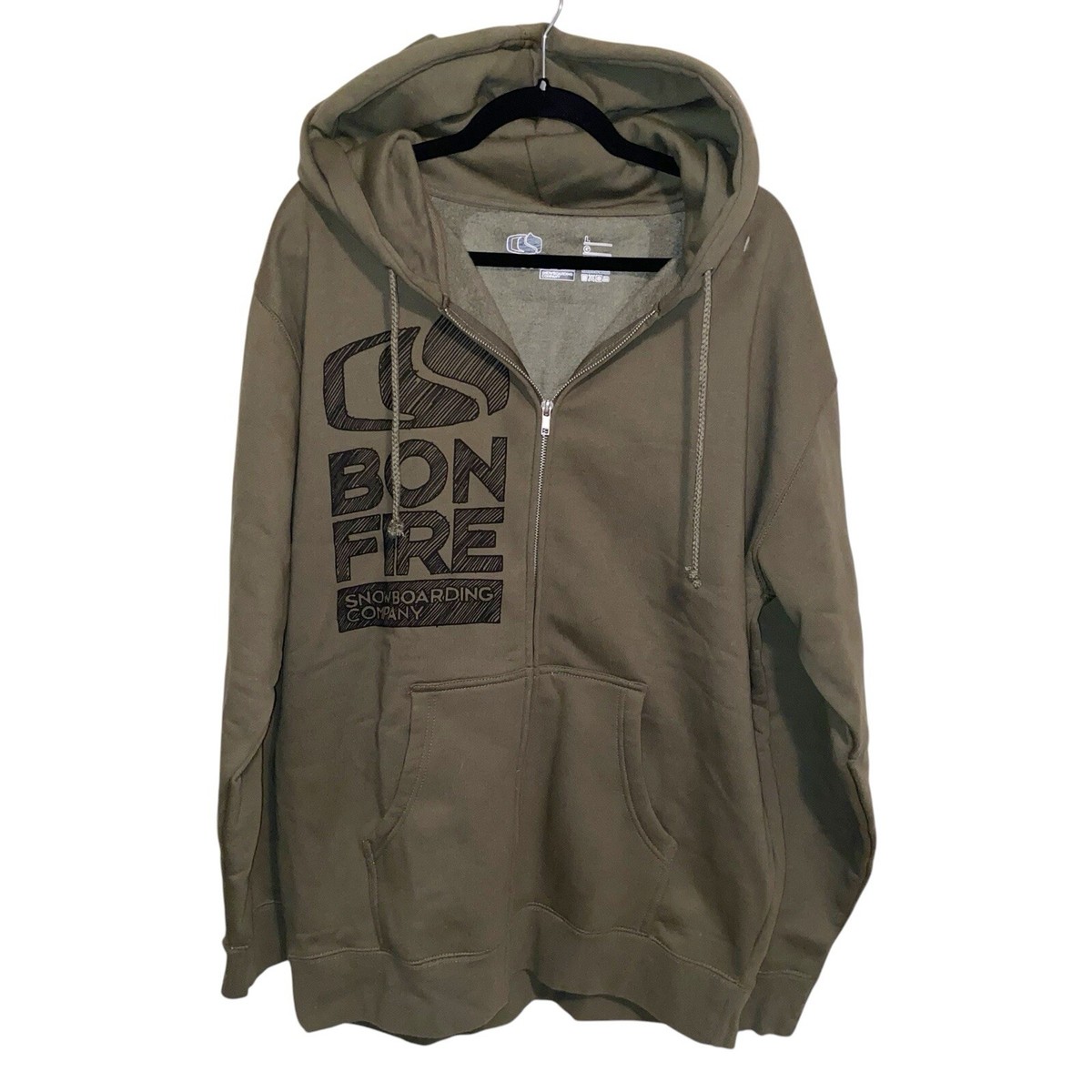 Zipper Hoodie Bonfire Hoodie Pattern BDG Bonfire Graphic Full Zip