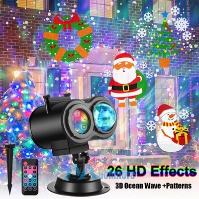 Christmas LED Lights Projector Laser Light Home Garden Decor Lamp Xmas Kids Gift