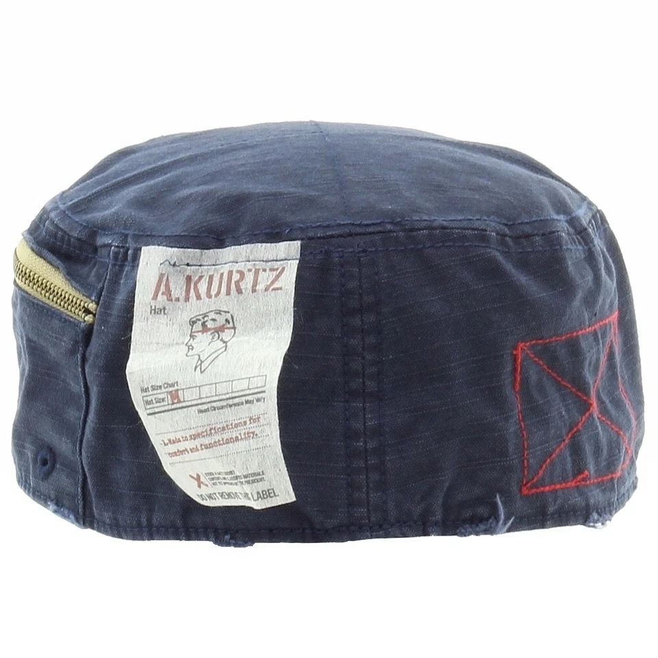 Gorra militar de algodón azul marino Kurtz Fritz Airborne para hombre Foto 4 de 4