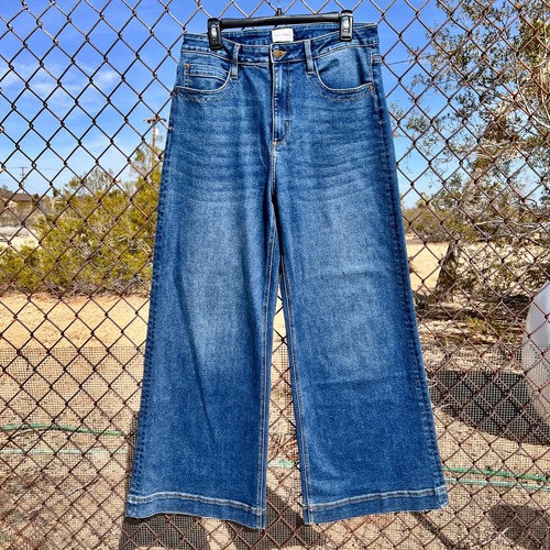 Sundance Driftwood Martha DARK WASH Wide Leg Jeans, Size 32 x 32 (Sz 14), EUC