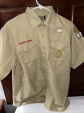 Boy Scout BSA UNIFORM New Style SHIRT Adult Men  s Medium Short Sleeve M65