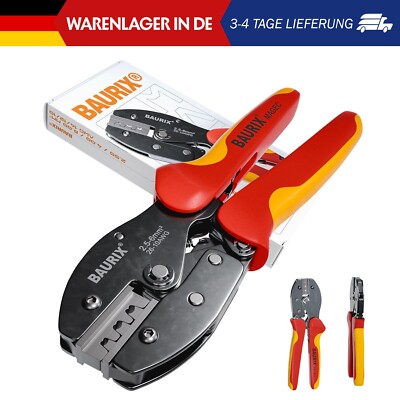 MC4 Crimpzange [2,5-6mm²] I Solar Crimpzange für MC4 PV Kabel, Solarstecker MC4