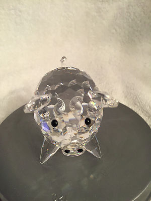 Swarovski 置物 SWAROVSKI CRYSTAL PIG MADE IN AUSTRIA 7638 NR 065 MINT BOX RETIRED