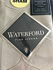 Luxury Waterford Danehill Euro Pillow Sham Shams Set of 2 Blue Oyster Gray 26x26