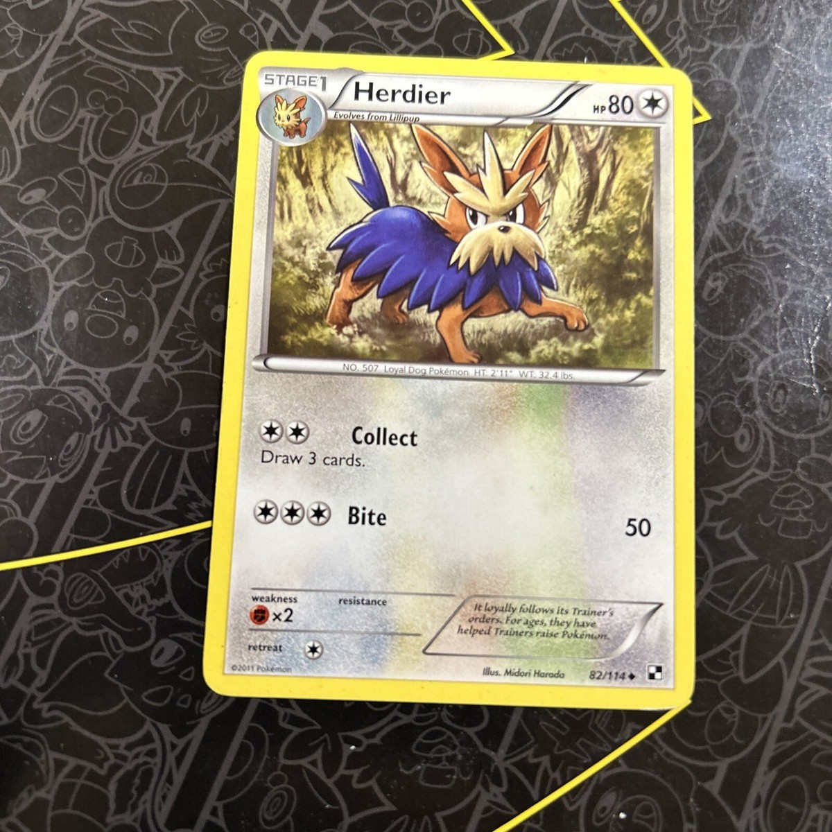 herdier pokemon card value Pokémon TCG Herdier Black and White 82/114 Regular Uncommon