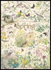 Country Diary Spring - Chart Counted Cross Stitch Patterns Needlework DIY DMC